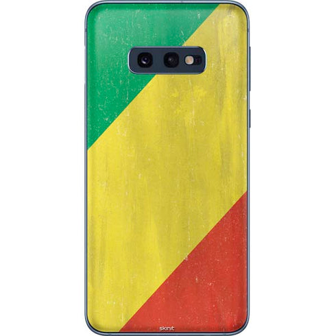 Republic of the Congo Flag Distressed Galaxy S10e Skin